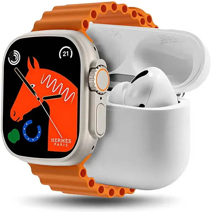 Airpods Pro 2 + 10 in 1 Ultra Smart Watch 2 - TLTM-M7000 (49mm) - zoomo.shop